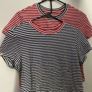 Set of stripped t shirts